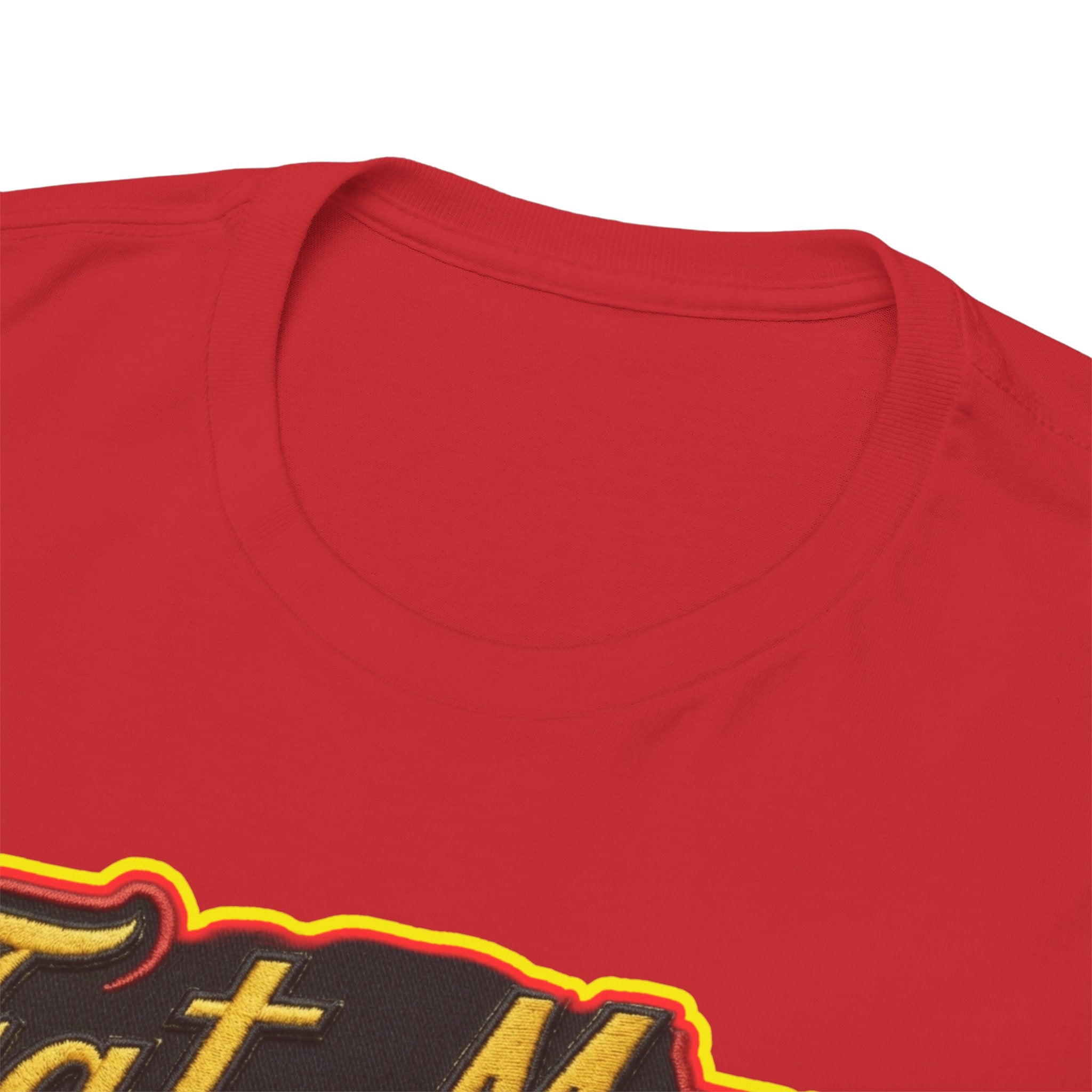 Fat Man Graphic Tee — Retro Boxing Design with '10' Back Patch