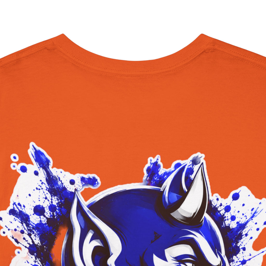 Duke Blue Devils Graphic Tee — Splatter Devil Logo T‑Shirt