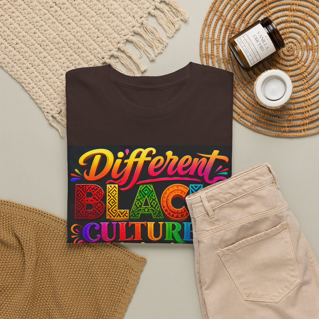T-Shirt — Different Black Cultures, Same Black Skin Graphic Tee (Black History & Unity)