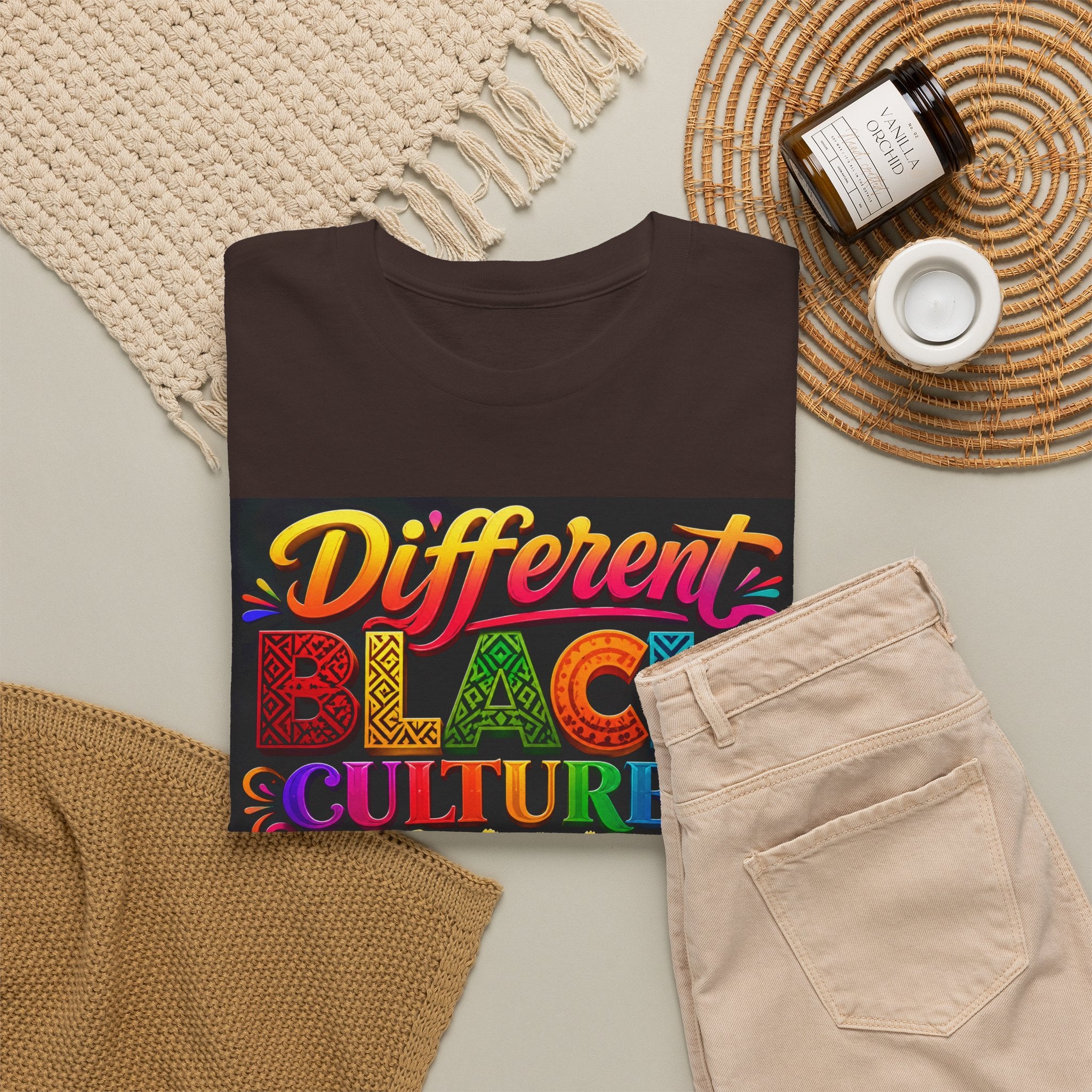T-Shirt — Different Black Cultures, Same Black Skin Graphic Tee (Black History & Unity)