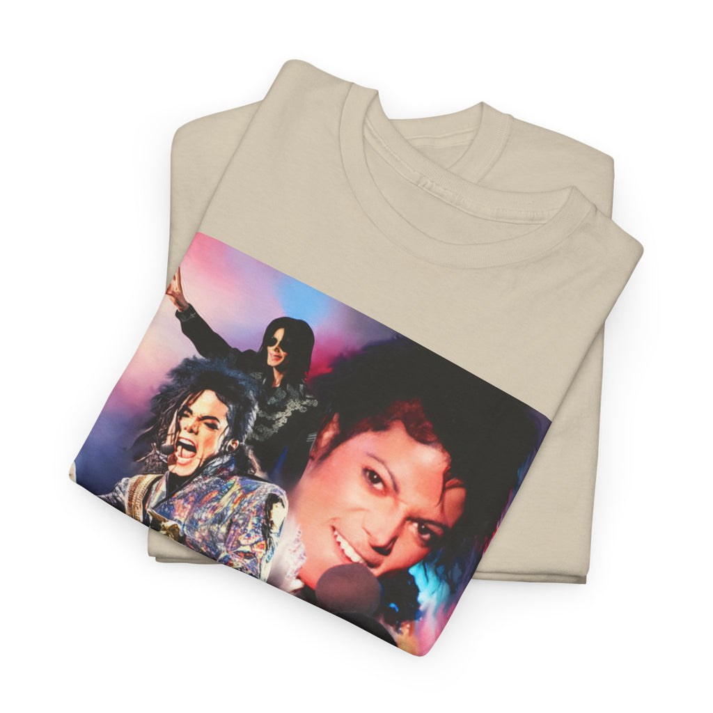 Michael Jackson Tribute Tee — Vintage Pop Collage T-Shirt
