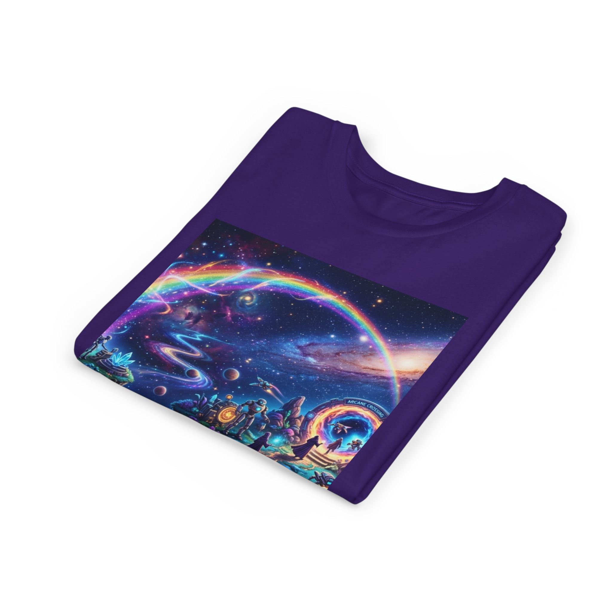Galaxy Fantasy Youth Tee — Floating Islands, Robots & Magic Portals