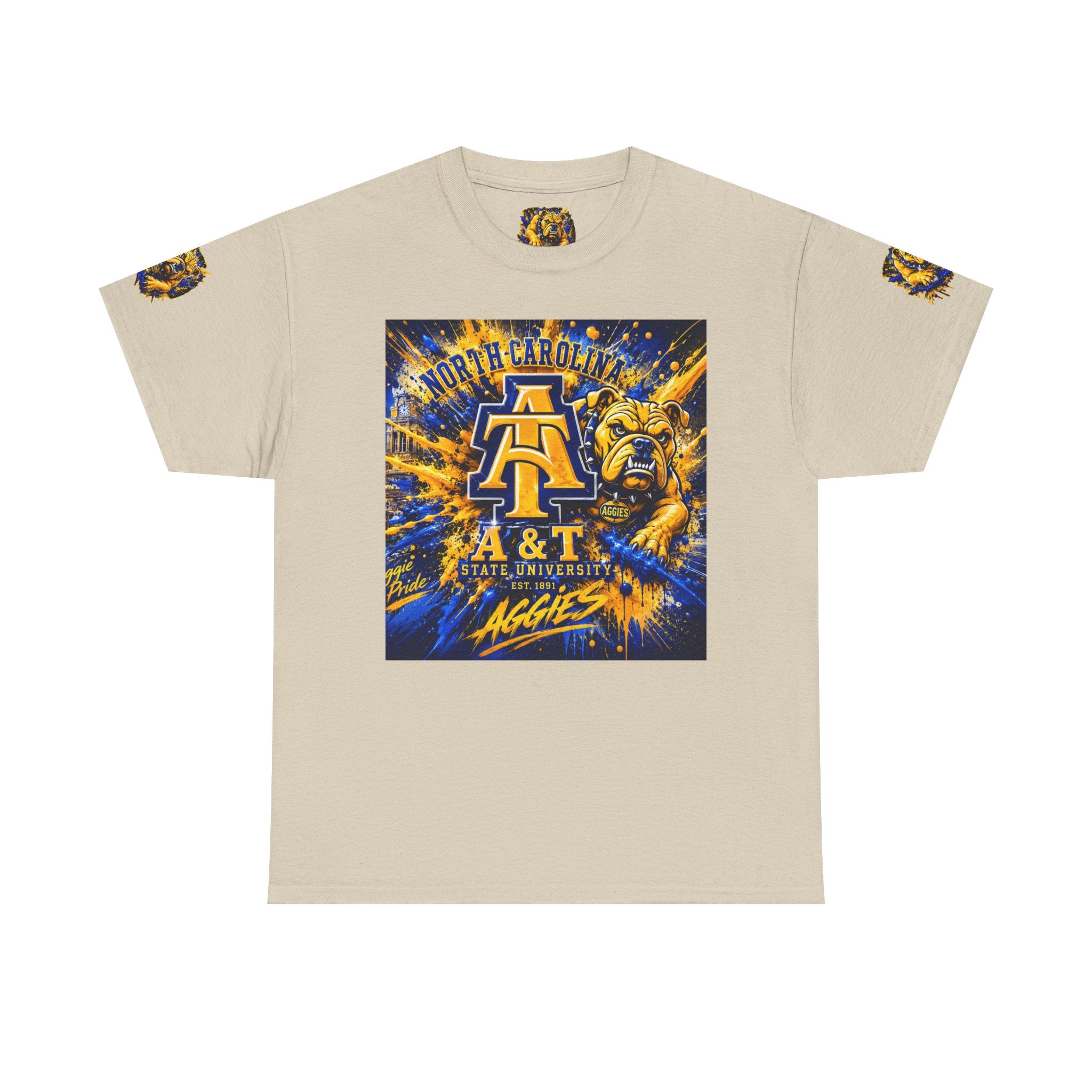 North Carolina A&T Aggies Bulldog T-Shirt — A&T Logo College Tee