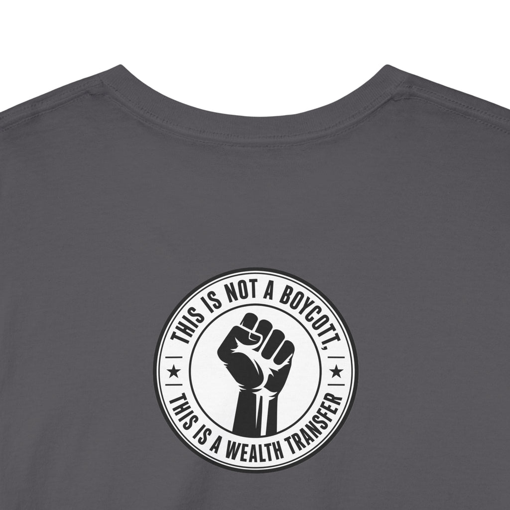 Graphic Tee — Retro Portrait Front with Black Power Fist Back