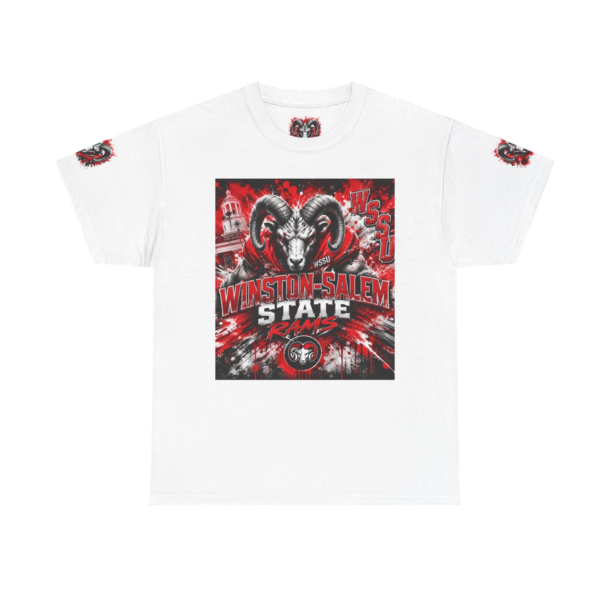 Winston‑Salem State Rams Ram Head Tee — Bold College Spirit T‑Shirt