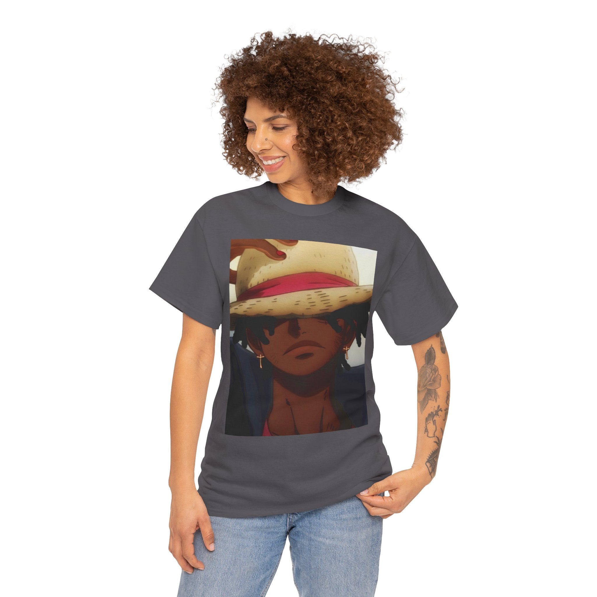 One Piece Luffy Straw Hat T‑Shirt — Anime Pirate Crew Graphic Tee