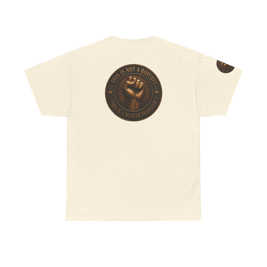 Graphic Tee — 'This Is Not A Boycott' Fist Emblem with Vintage Group Portrait