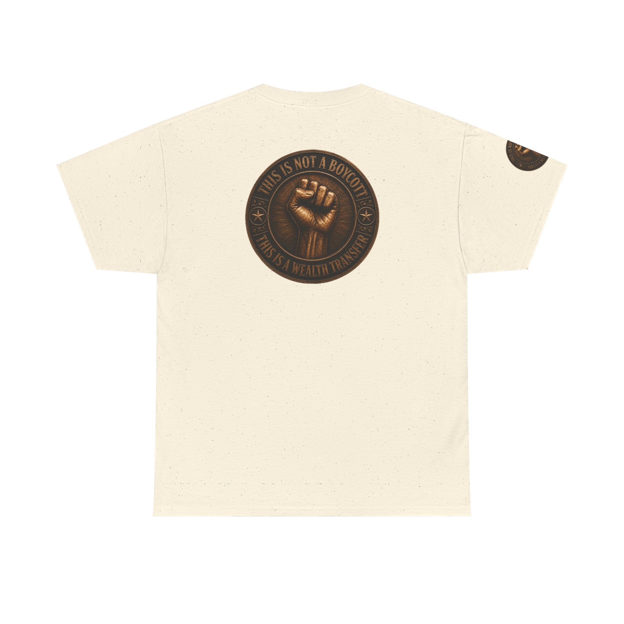 Graphic Tee — 'This Is Not A Boycott' Fist Emblem with Vintage Group Portrait