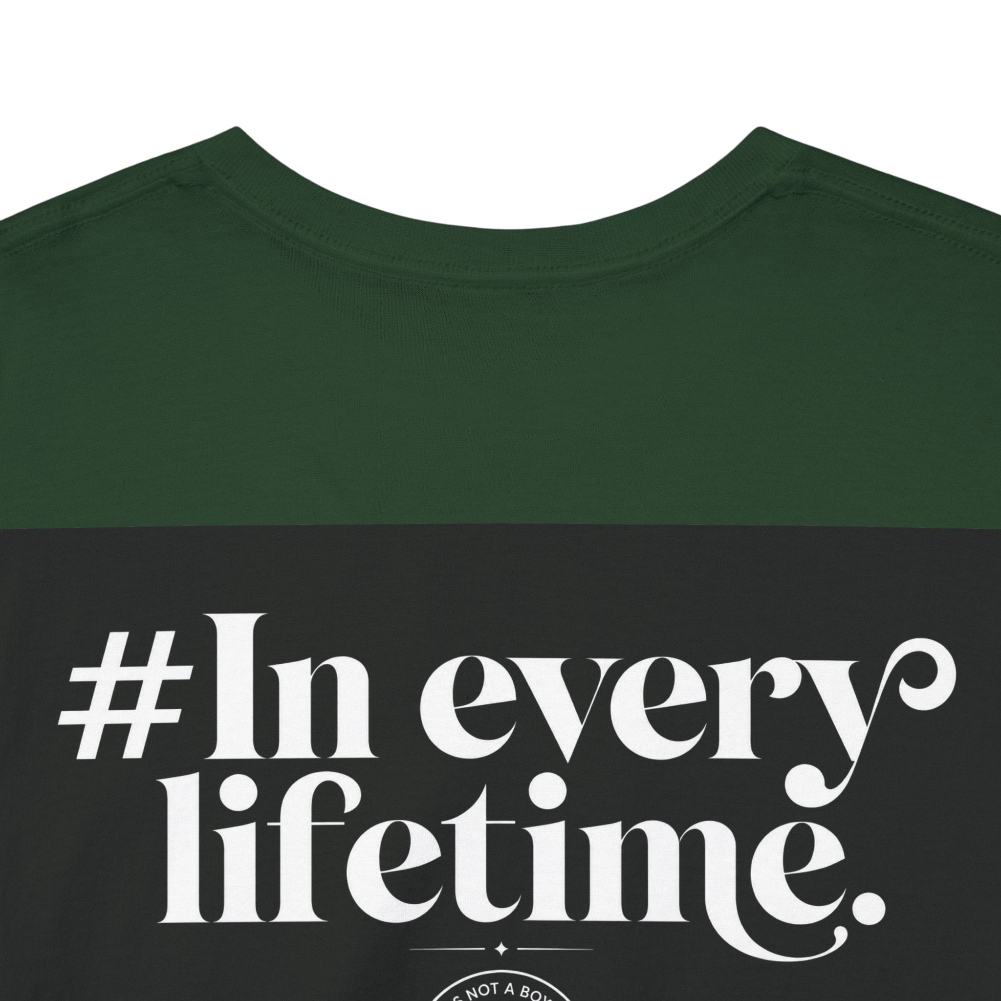Political Protest Tee — “This Is Not a Boycott, This Is a Wealth Transfer” Shirt (Back: #InEveryLifetime)