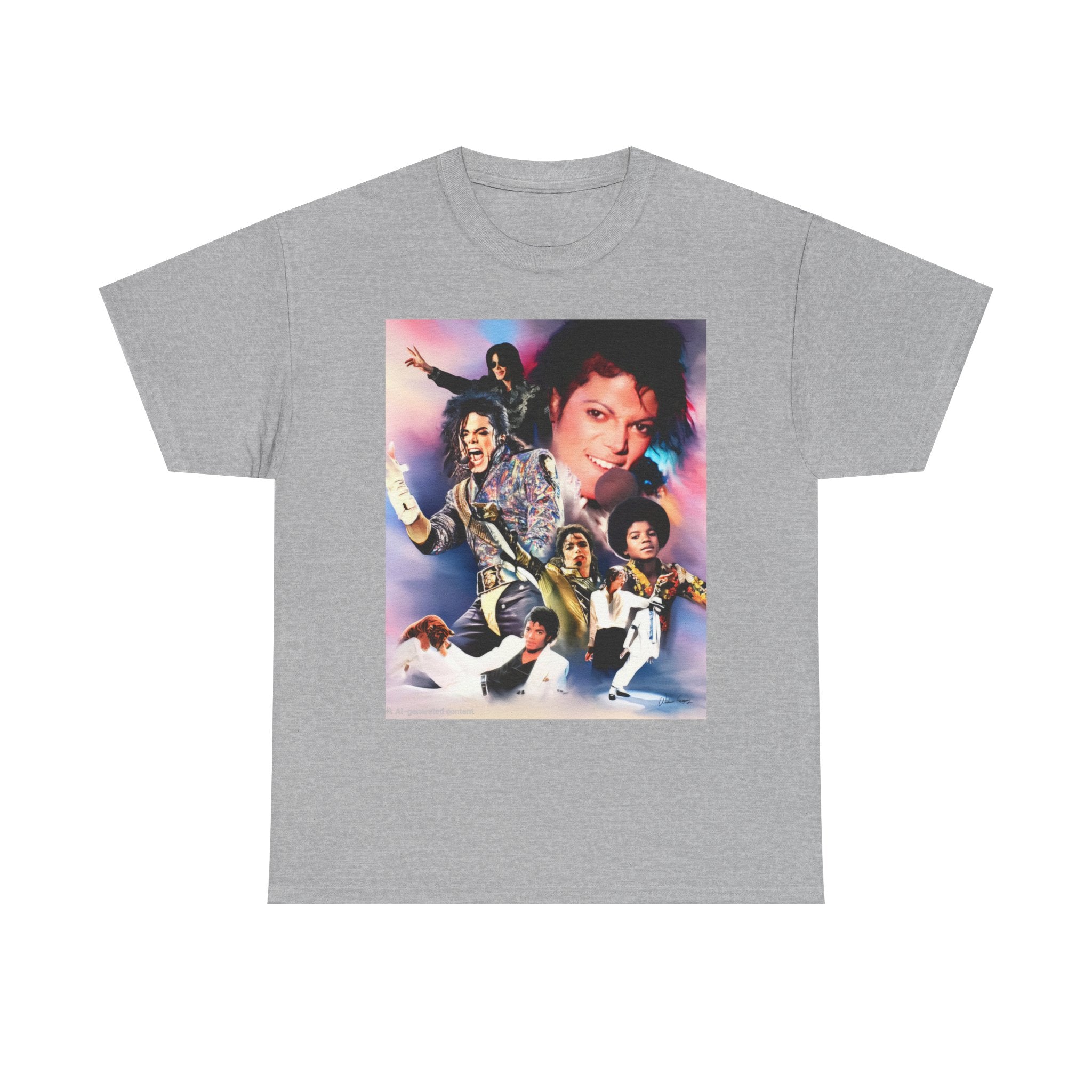 Michael Jackson Tribute Tee — Vintage Pop Collage T-Shirt
