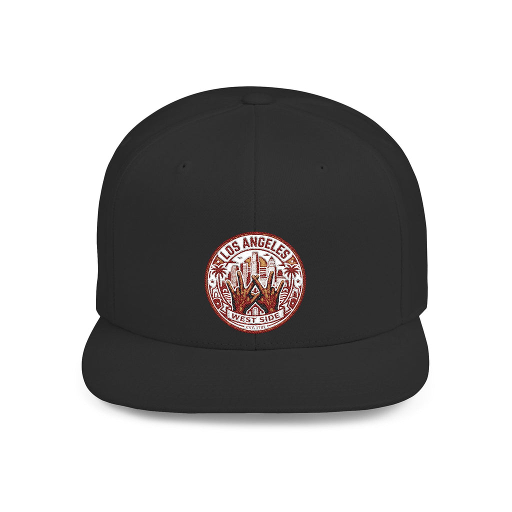 Wildflower Crown Snapback Hat — 'Little Dreamer' Floral Embroidered Flat Bill