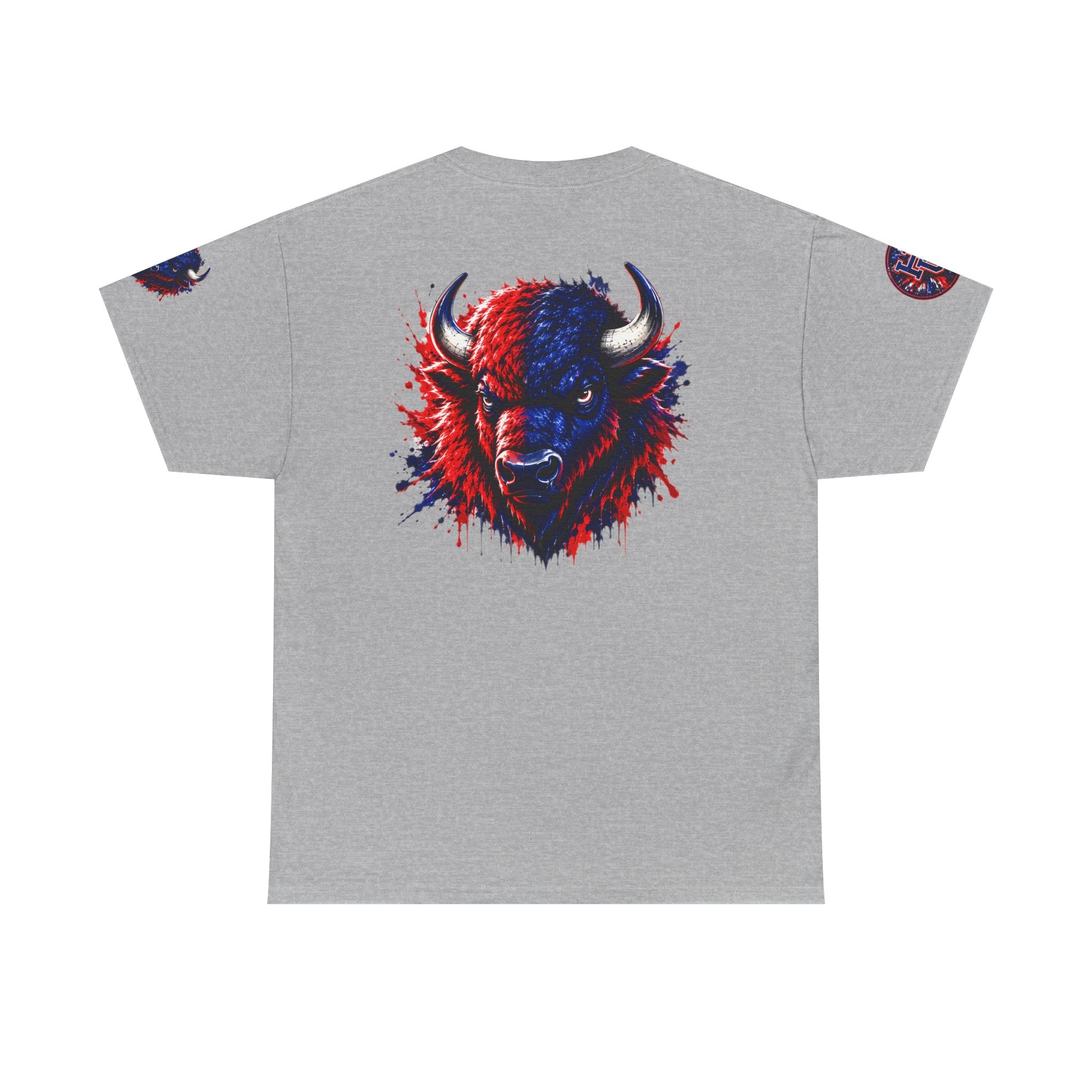 Howard University Buffalo Spirit Tee — HU Bison Red & Blue Campus Shirt