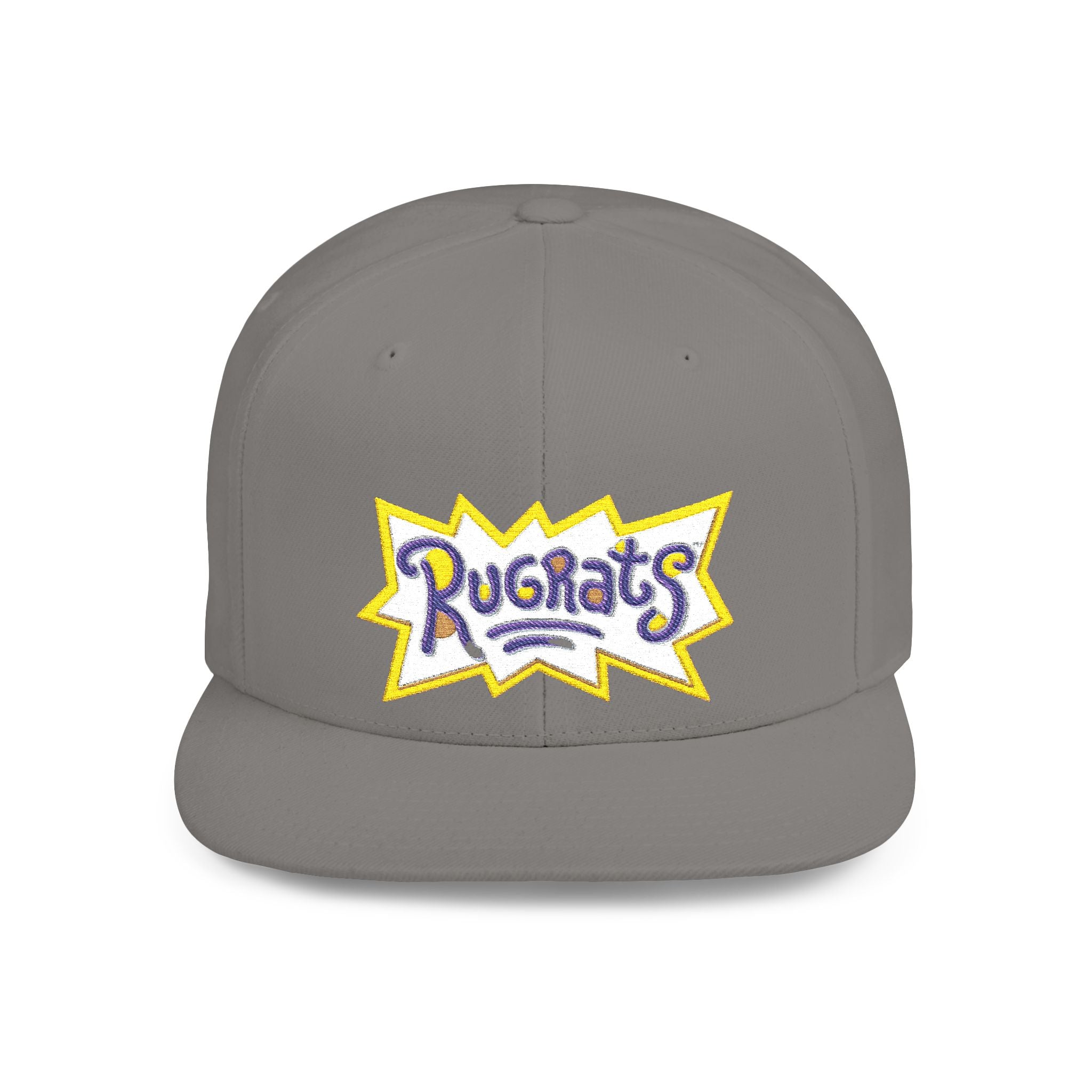 Snapback Hat — Retro 'Rugrats' Logo Flat Bill Cap