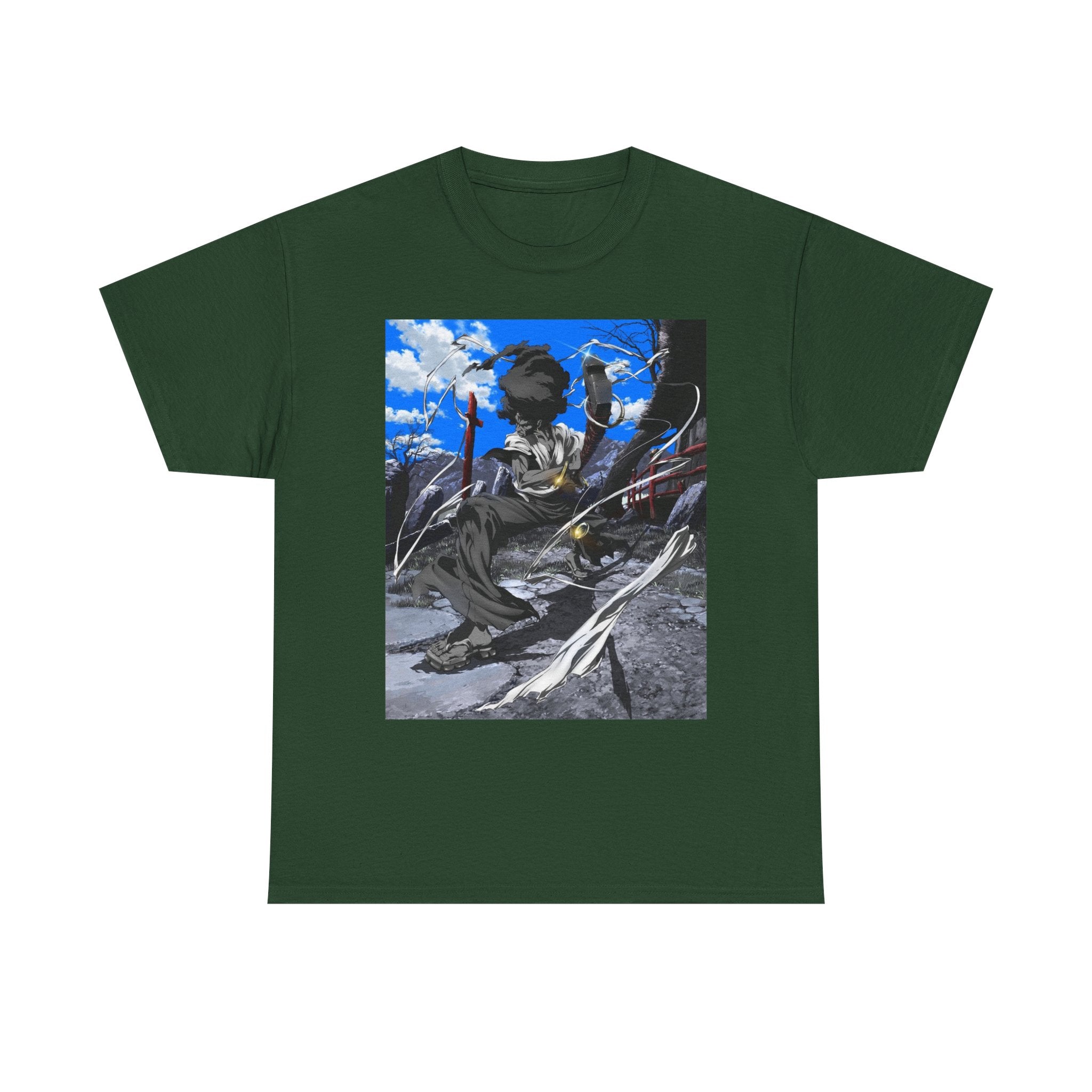 Afro Samurai Graphic Tee — Anime Streetwear T‑Shirt