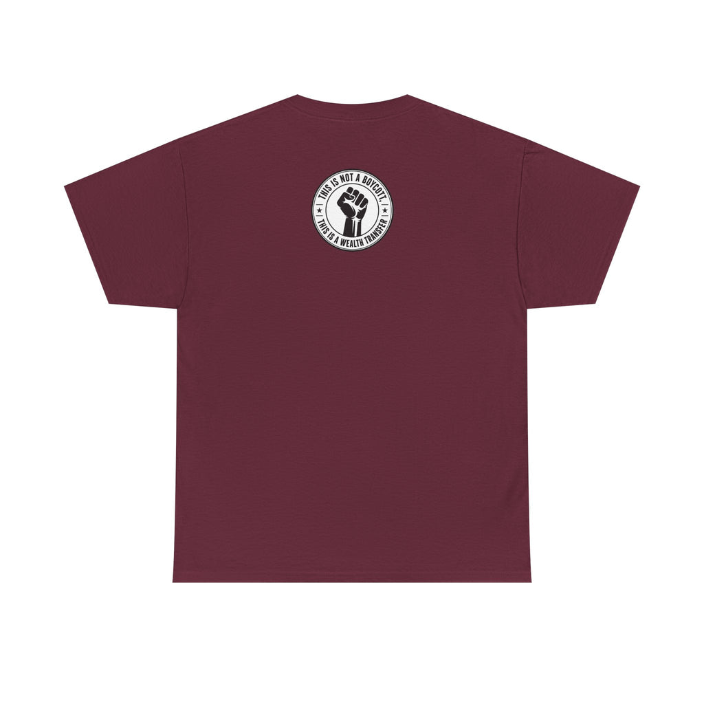 Graphic Tee — Retro Portrait Front with Black Power Fist Back