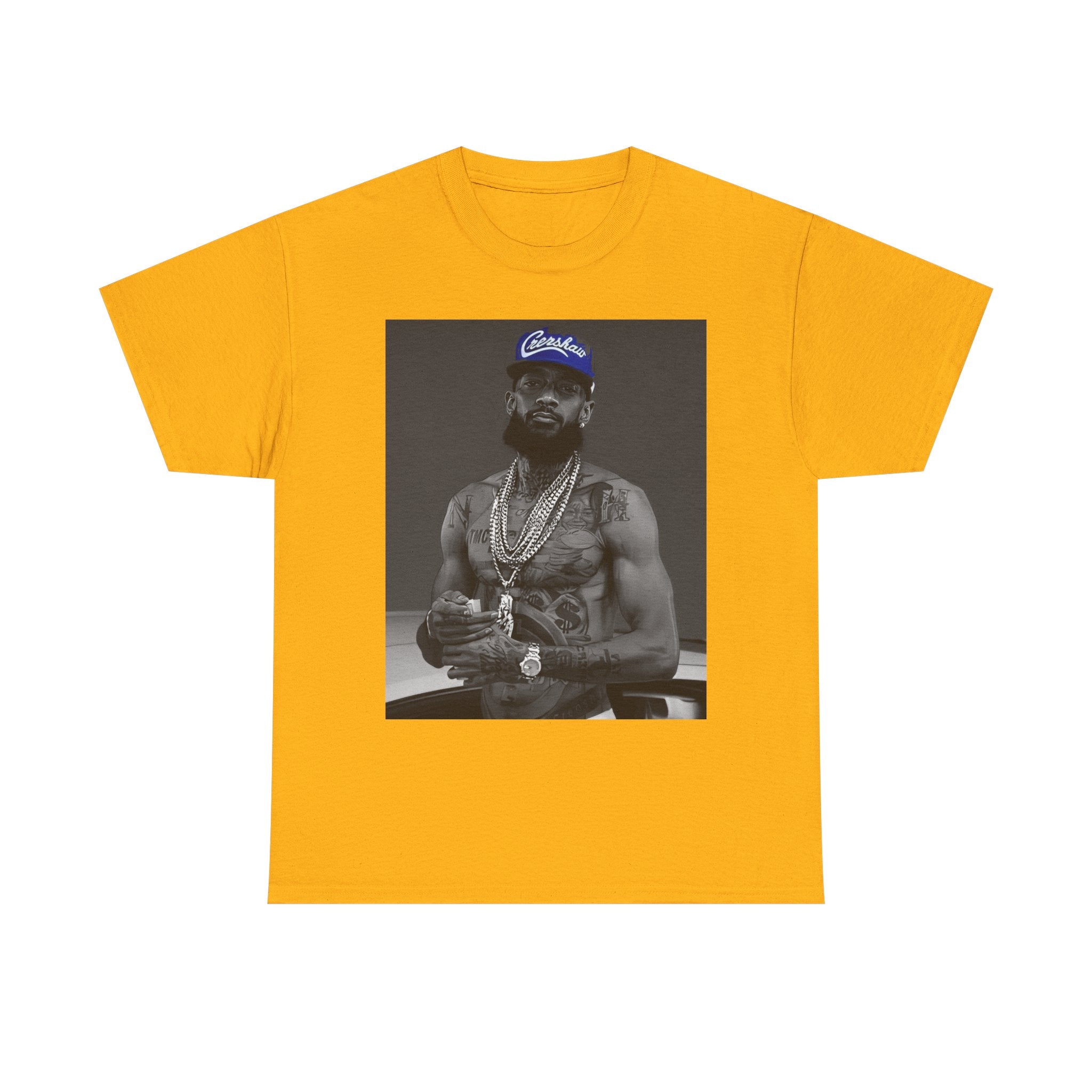 Iconic Rap Legend Photo Tee — Los Angeles Cap Graphic