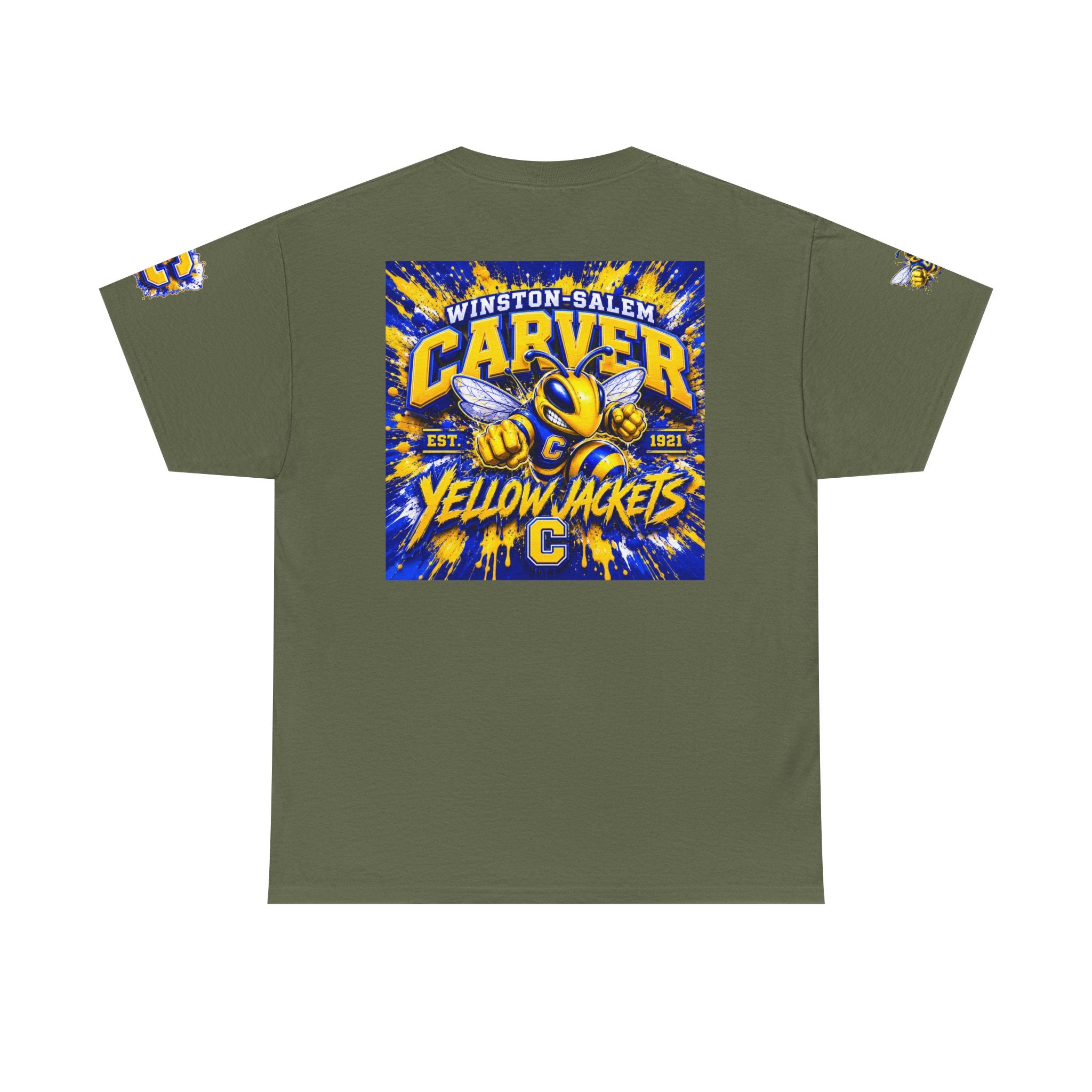 Carver Yellow Jackets Graphic T‑Shirt — Winston‑Salem School Spirit Tee