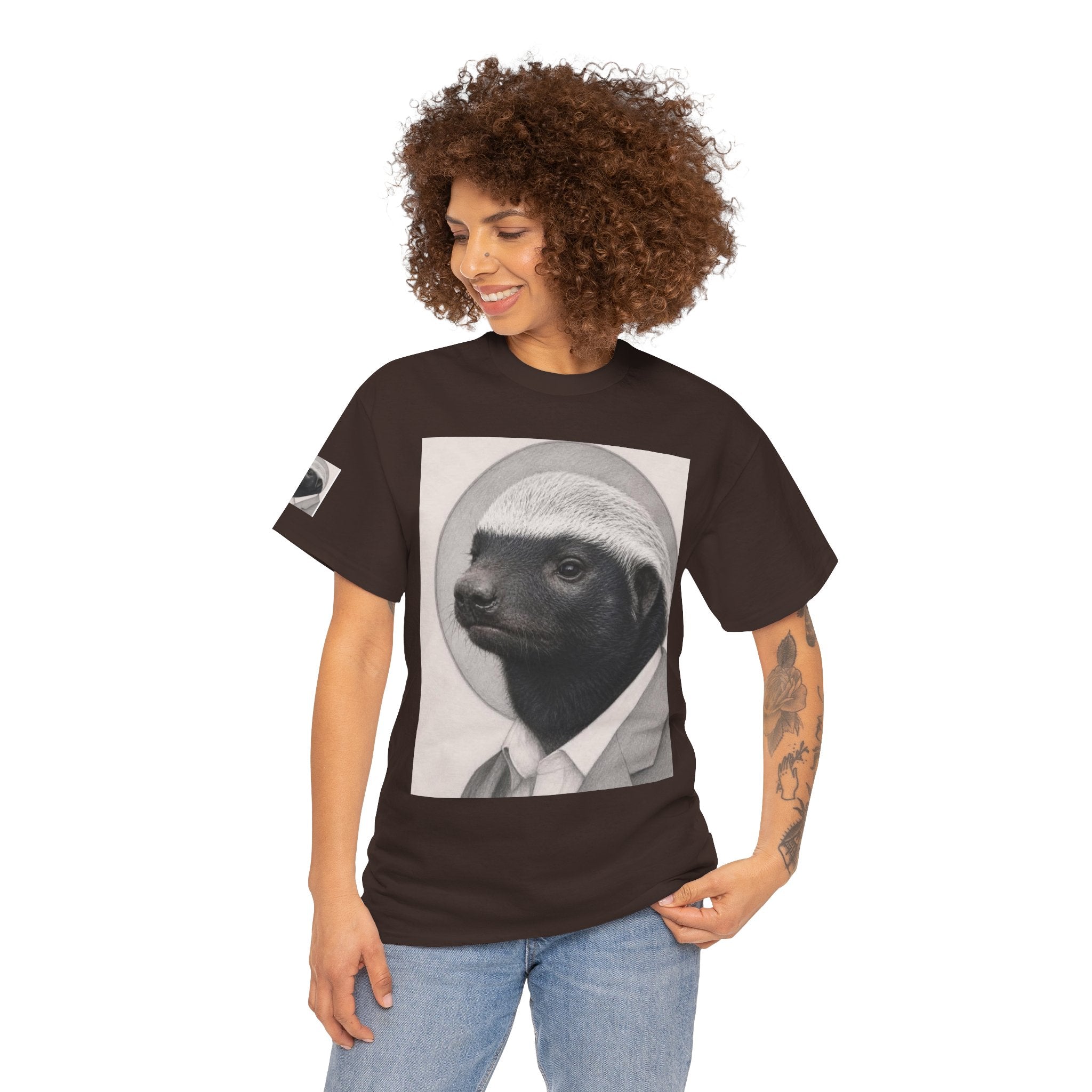 Badger Portrait Tee — "Which One of Y’all MF Said Something About a Home?" Graphic T‑Shirt