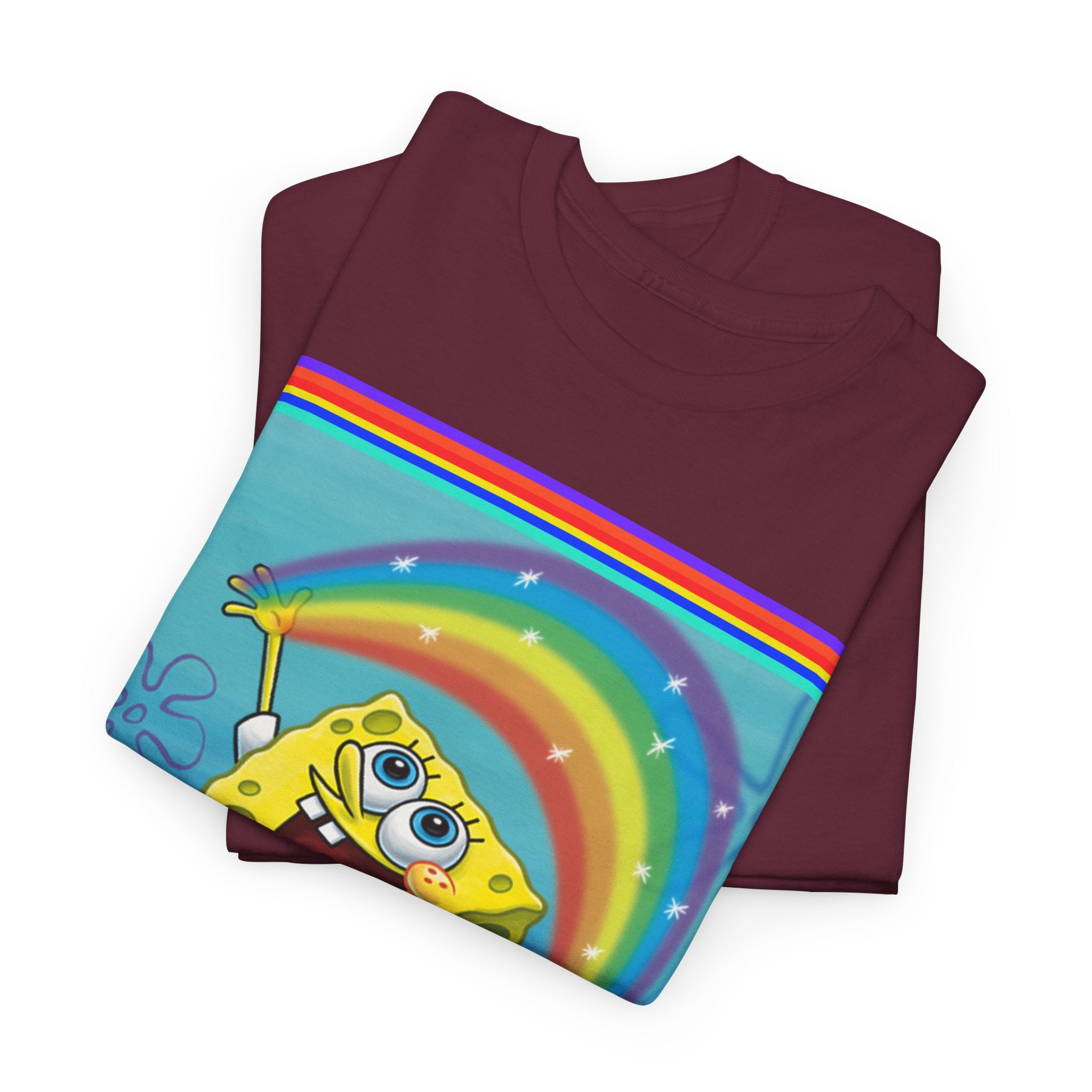 SpongeBob Rainbow SquarePants T-Shirt — Nickelodeon Graphic Tee