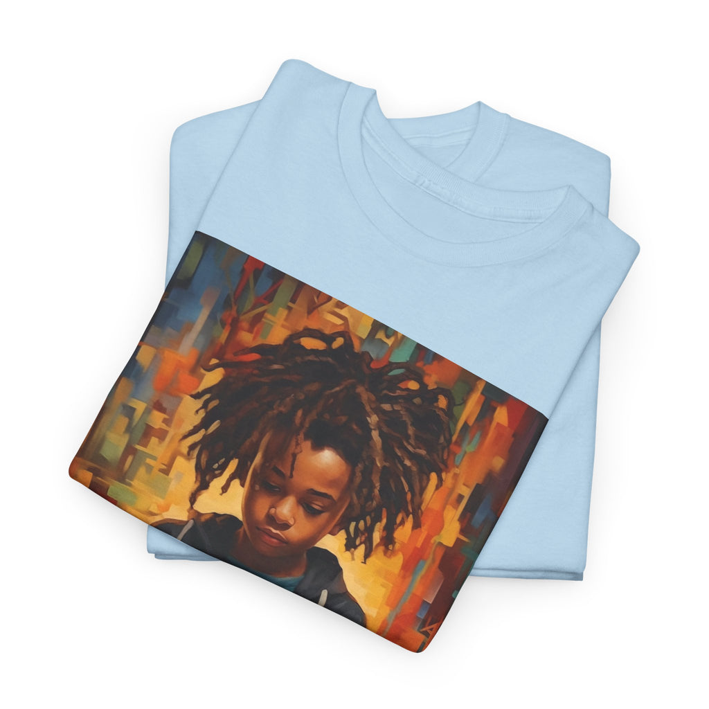 Graphic Tee — 'This Is Not A Boycott, This Is A Wealth Transfer' Back Print with Reading Child Artwork