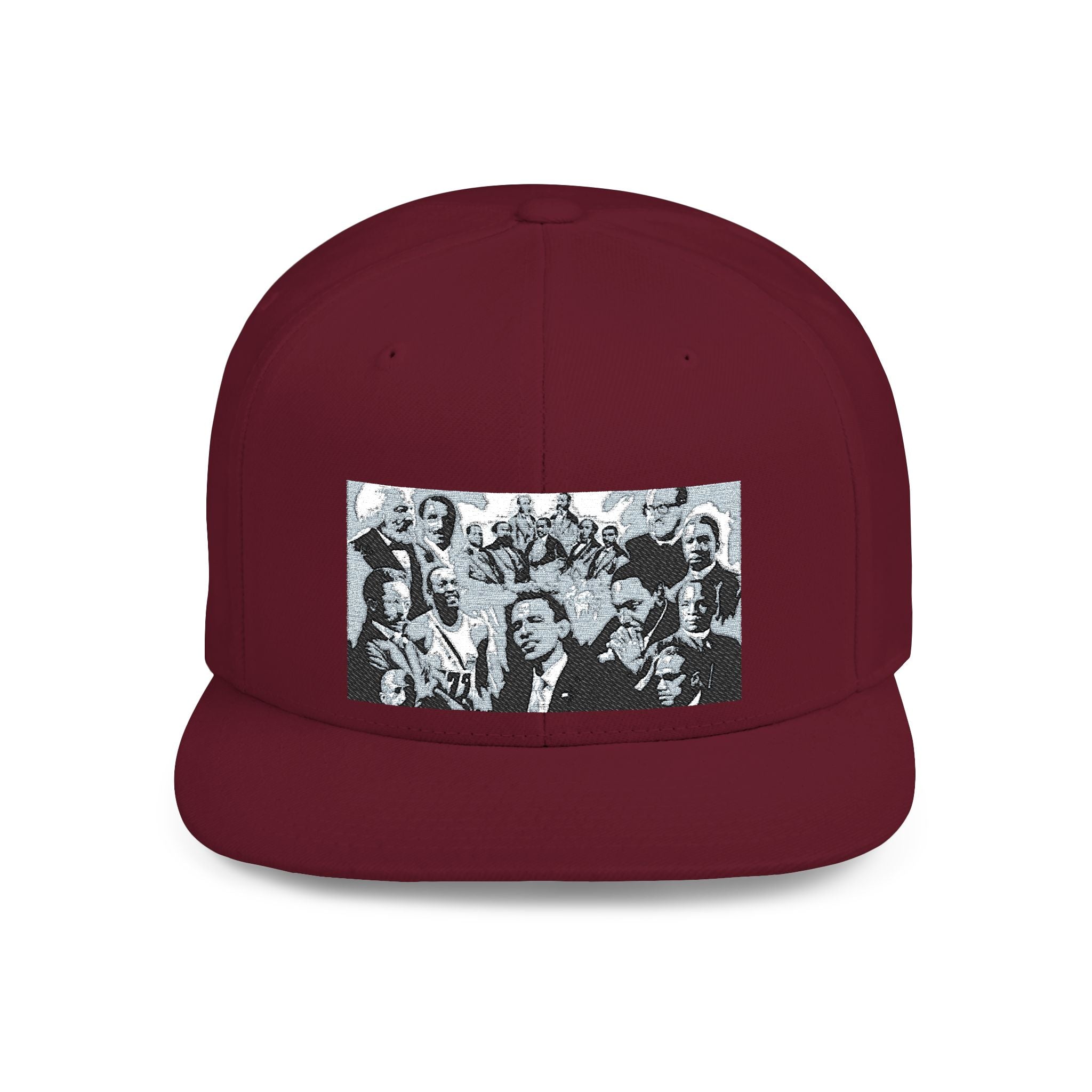 Copy of Reggae Vibes Flat Bill Snapback Hat — Colorful Rasta Music Patch