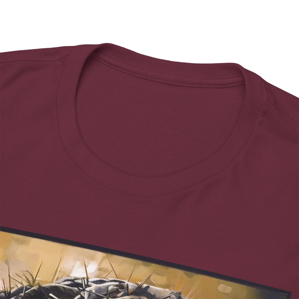 Jesus Portrait Tee with 'This Is Not A Boycott — This Is A Wealth Transfer' Back Emblem