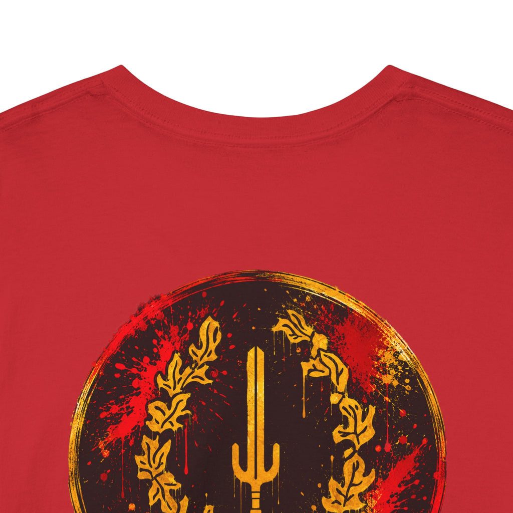 Laurel Trident Tee — Vintage Gold Emblem Graphic T-Shirt
