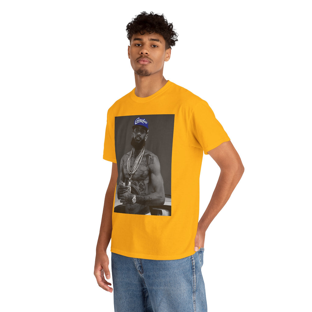 Iconic Rap Legend Photo Tee — Los Angeles Cap Graphic