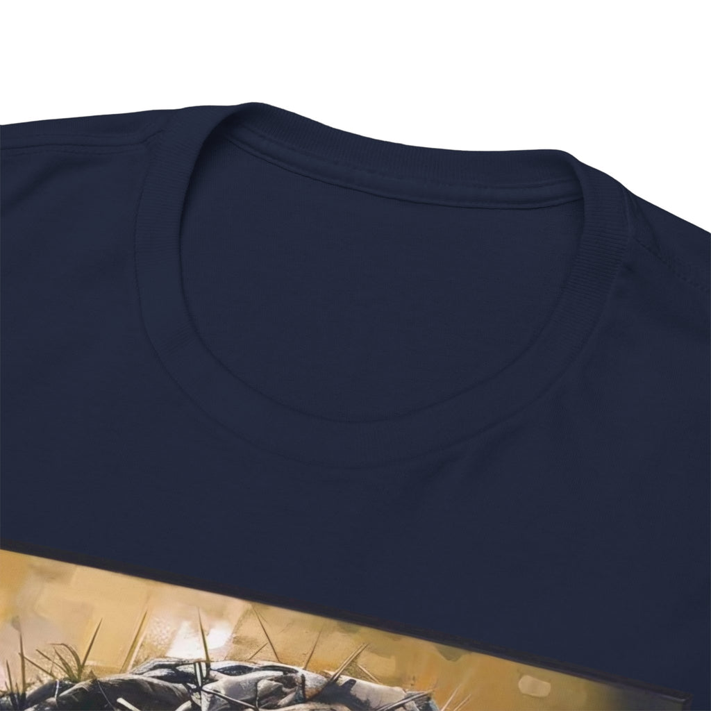 Jesus Portrait Tee with 'This Is Not A Boycott — This Is A Wealth Transfer' Back Emblem