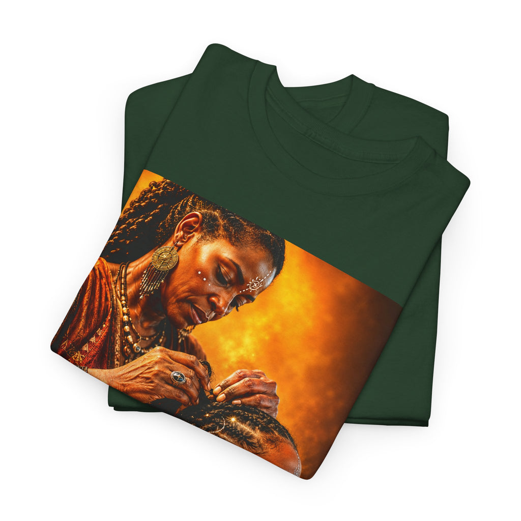 Afrocentric Braiding Tee – "This Is Not A Phase" Empowerment Graphic T-Shirt