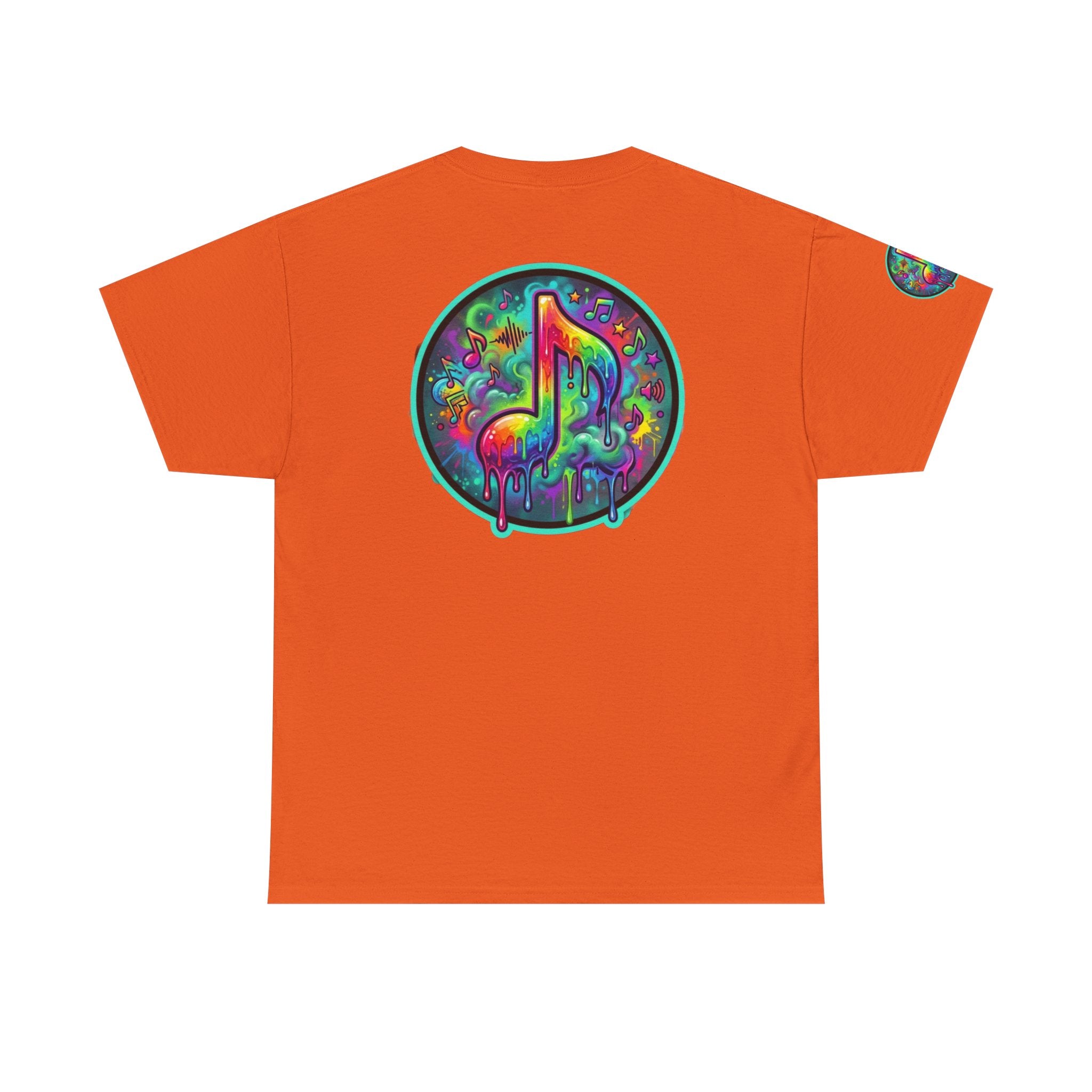 Music Vibes Tee — “They Want Our Rhythm But They Don’t Want Our Blues” Psychedelic Drip Note T-Shirt
