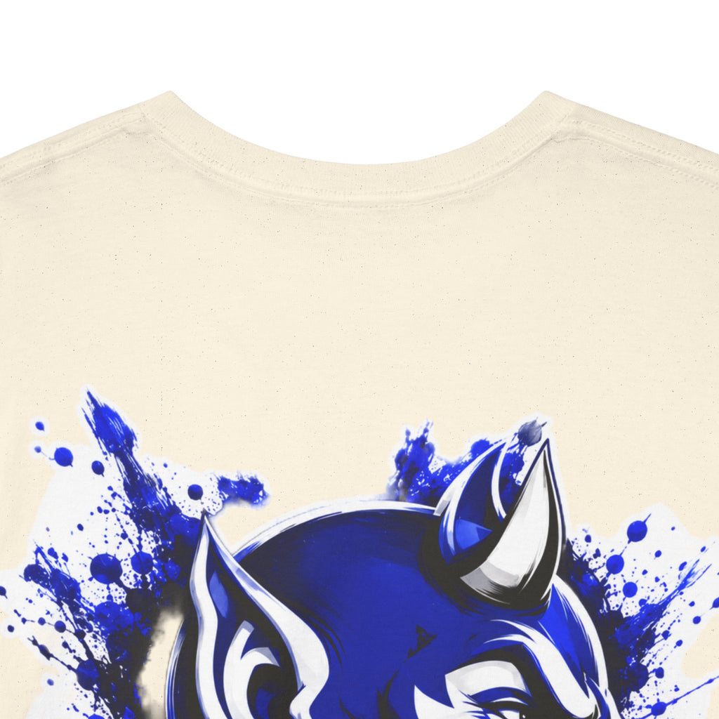 Duke Blue Devils Graphic Tee — Splatter Devil Logo T‑Shirt