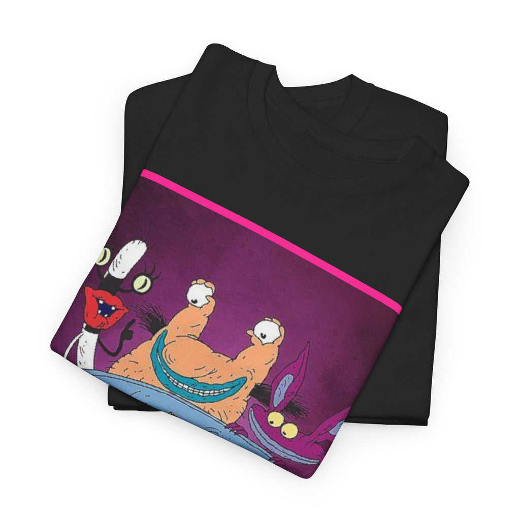 Real Monsters Vintage Cartoon T-Shirt — Nickelodeon Rugrats Crew Tee