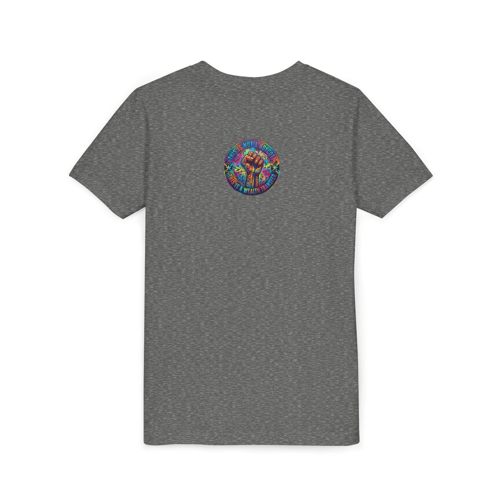 Neon Power Button Tee — Gamer Screen Escape Youth T-Shirt