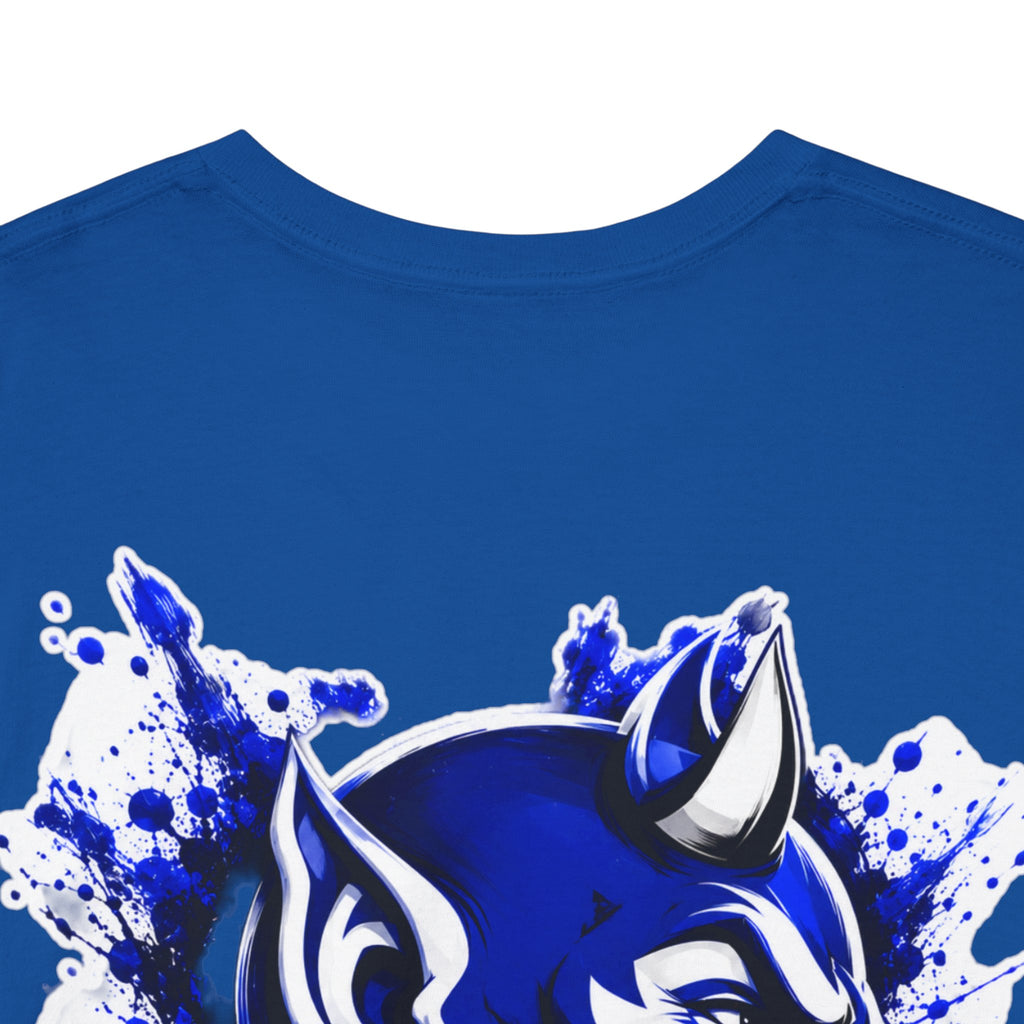 Duke Blue Devils Graphic Tee — Splatter Devil Logo T‑Shirt
