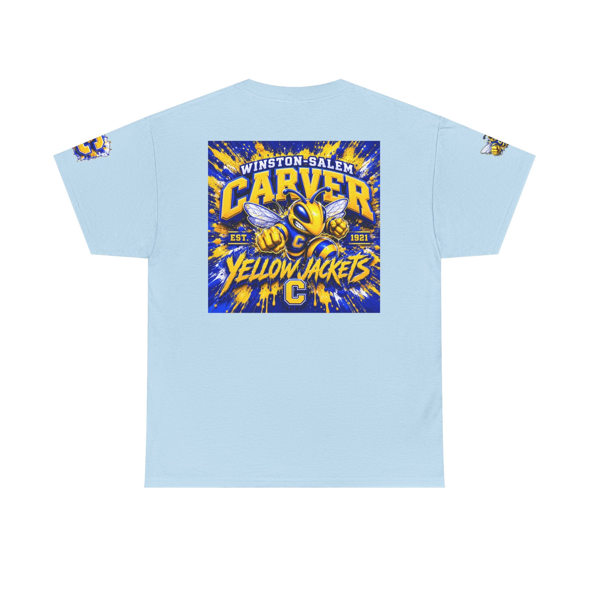 Carver Yellow Jackets Graphic T‑Shirt — Winston‑Salem School Spirit Tee
