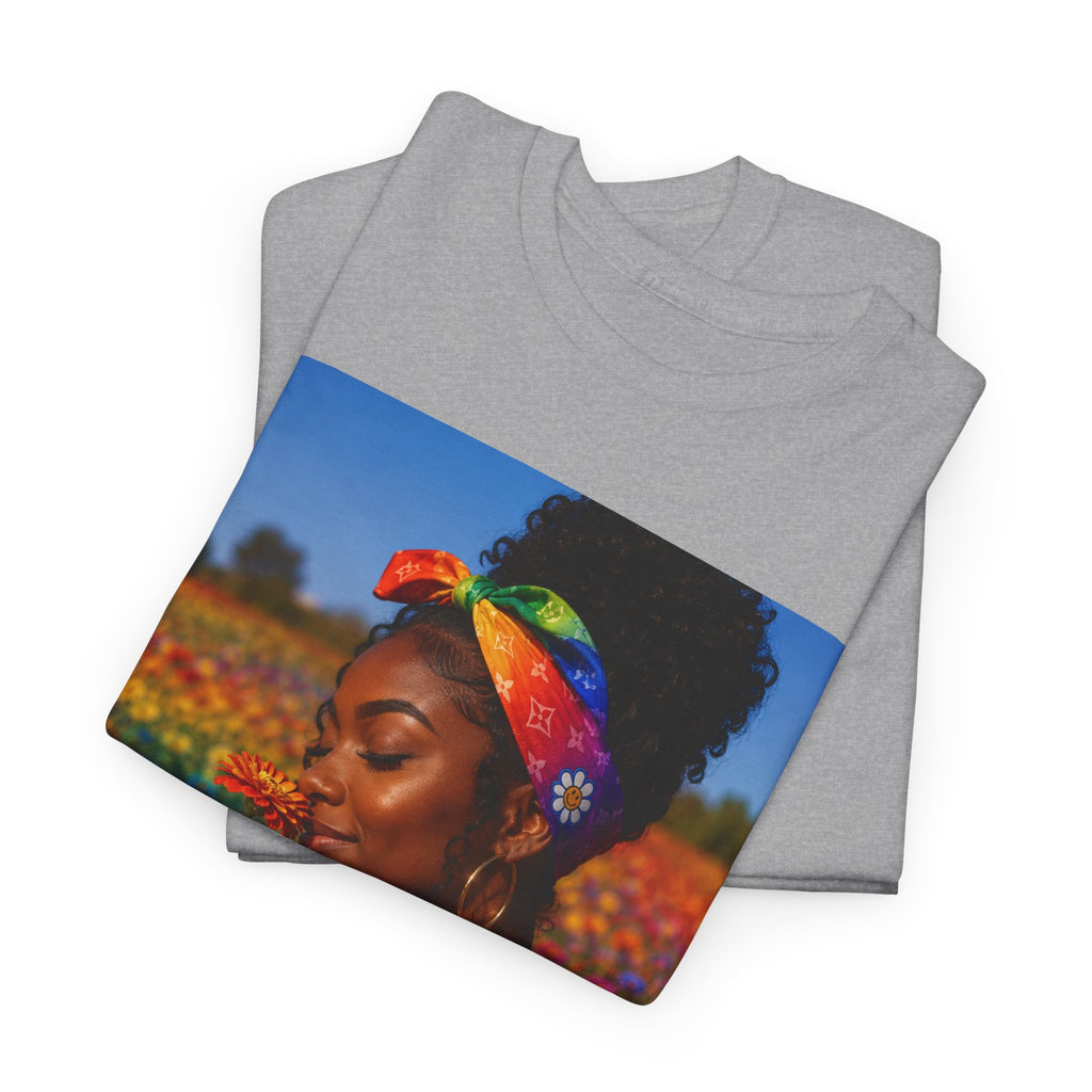T-Shirt — Rainbow Empowerment Portrait Tee ("This Is Not A Boycott, This Is A Human Transaction")