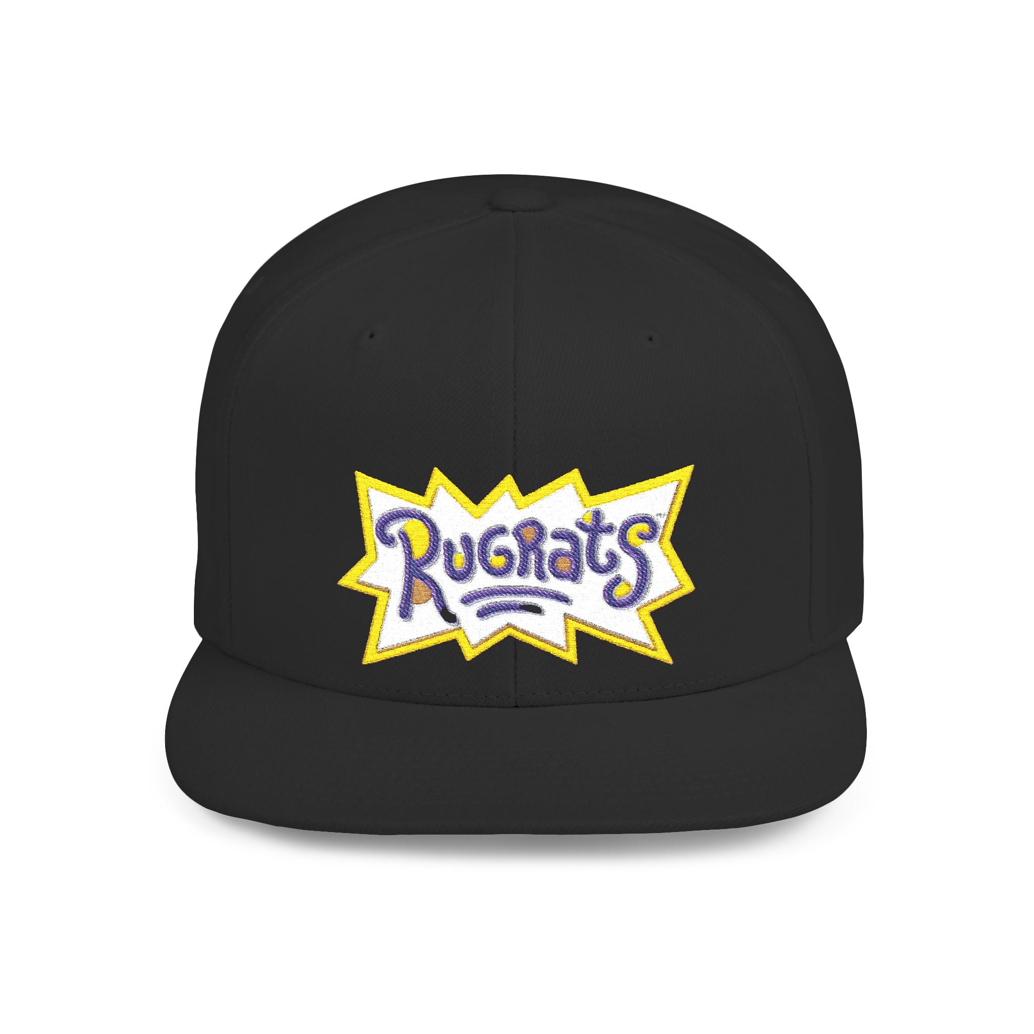 Snapback Hat — Retro 'Rugrats' Logo Flat Bill Cap