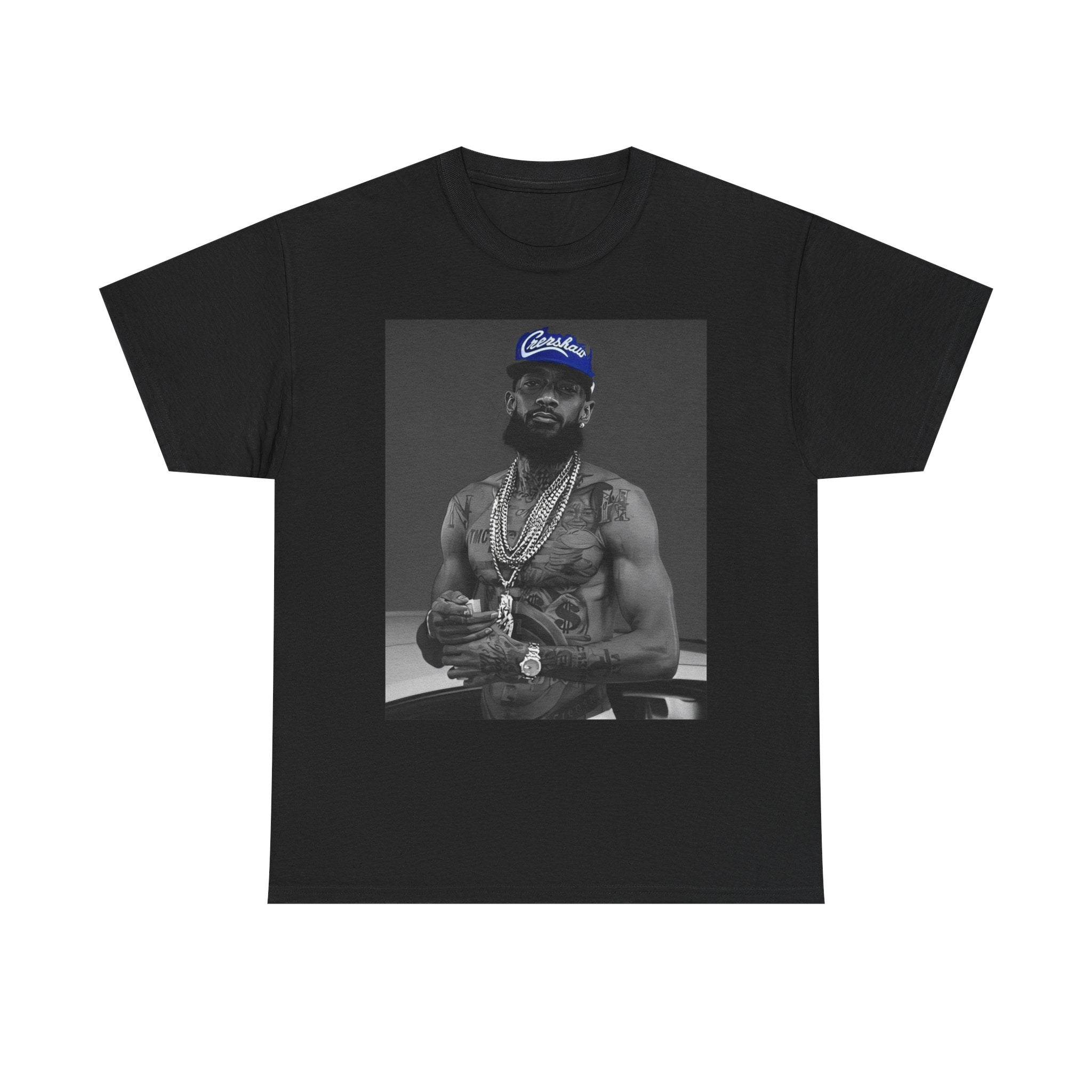 Iconic Rap Legend Photo Tee — Los Angeles Cap Graphic