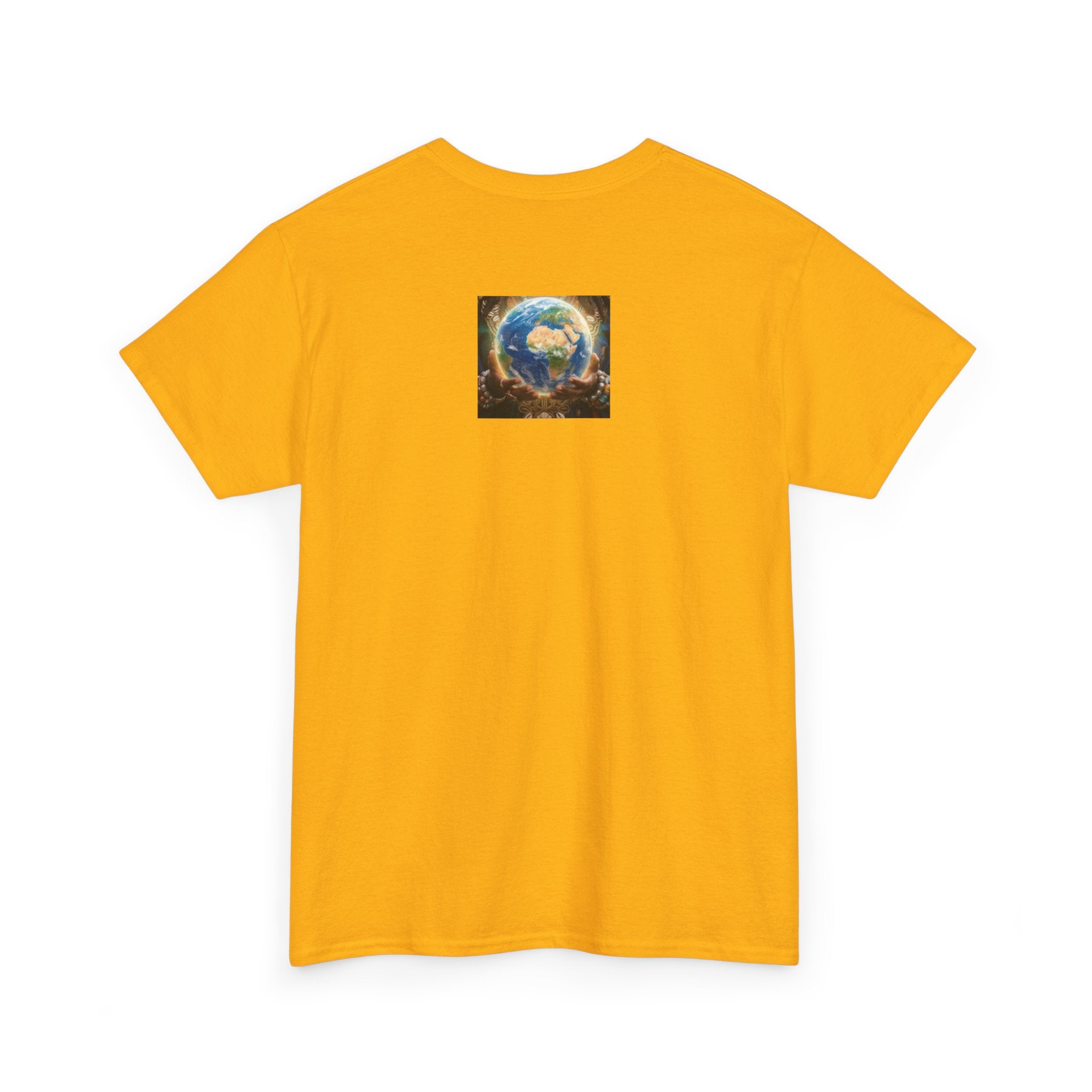 Cosmic Guardian Tee — Earth Mother Spiritual Graphic T-Shirt