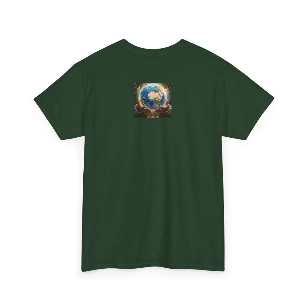 Cosmic Guardian Tee — Earth Mother Spiritual Graphic T-Shirt
