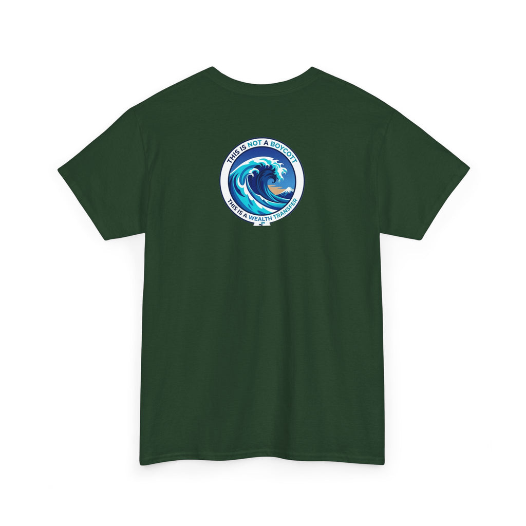 T-Shirt — Coastal Wave Graphic Tee (Ocean Sunset Wave Art)