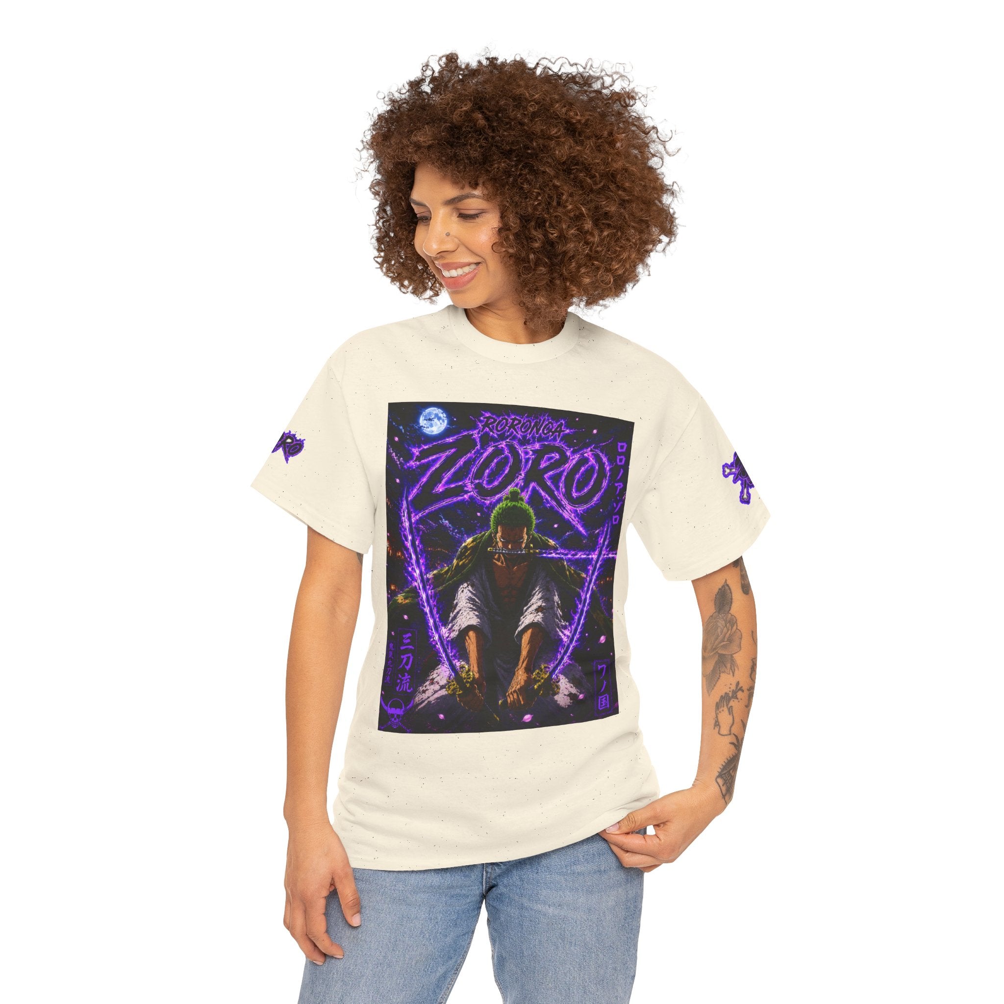 Zoro Neon Samurai T‑Shirt
