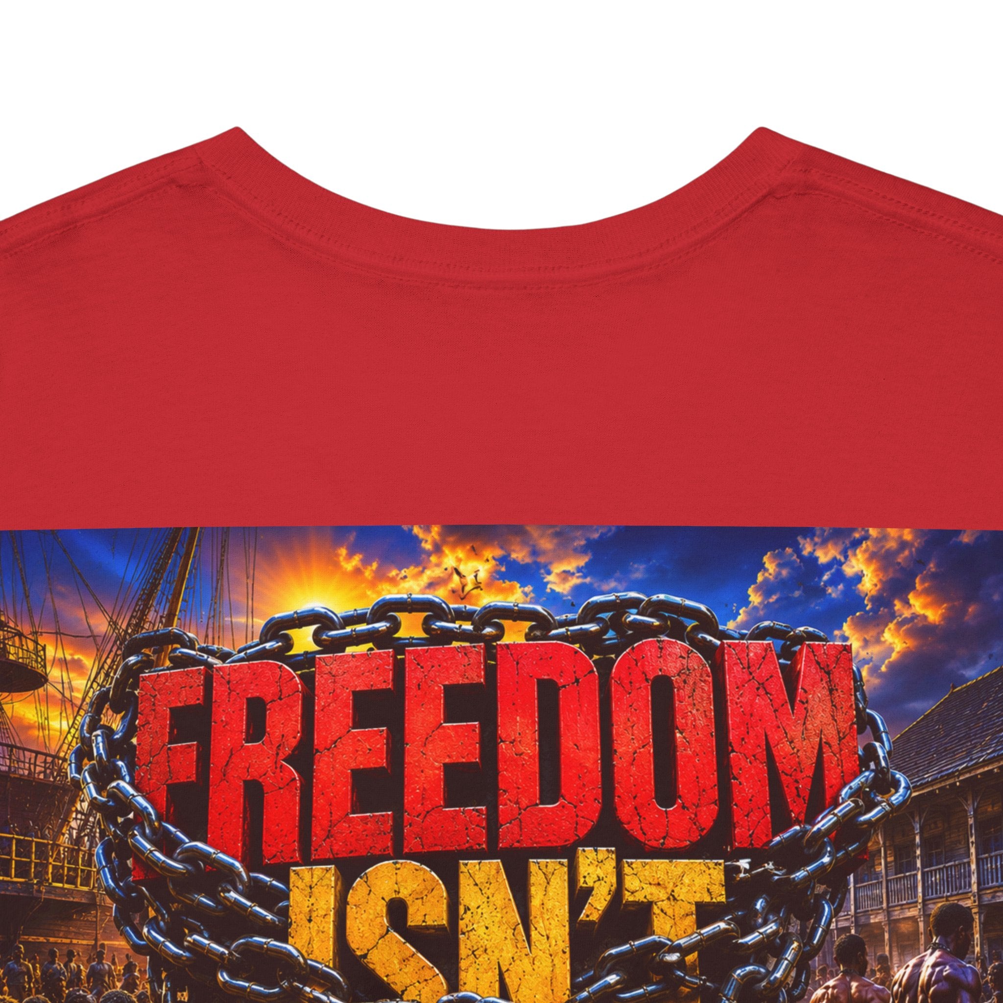 Freedom Isn’t Free Tee — Patriotic Fireworks Soldier Graphic T-Shirt