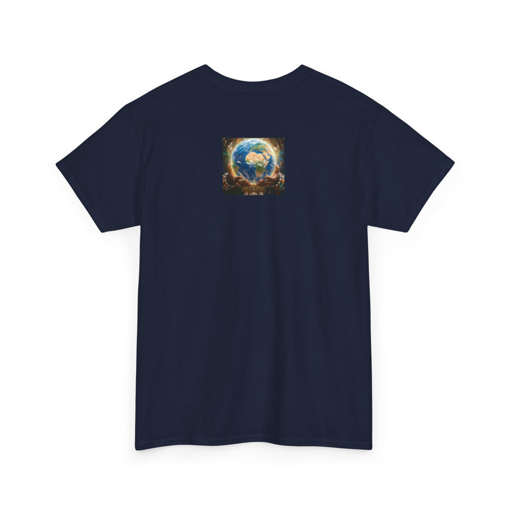 Cosmic Guardian Tee — Earth Mother Spiritual Graphic T-Shirt