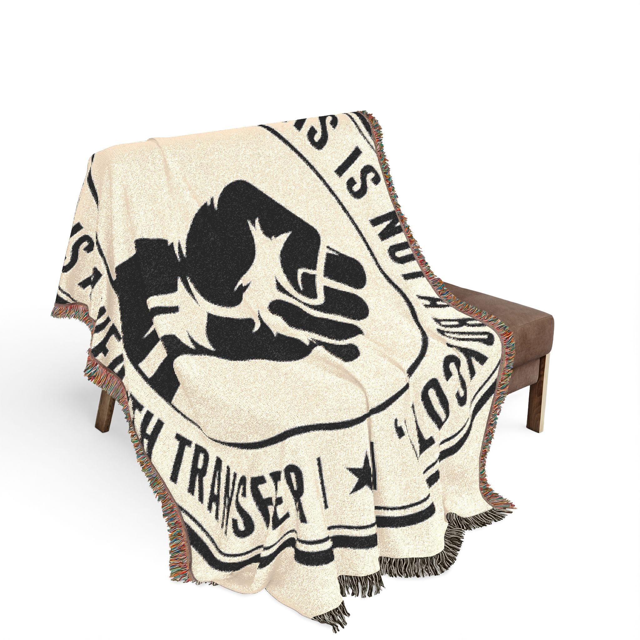 Copy of Woven Blanket — "This Is Not A Boycott, This Is A Wealth Transfer" Statement Throw