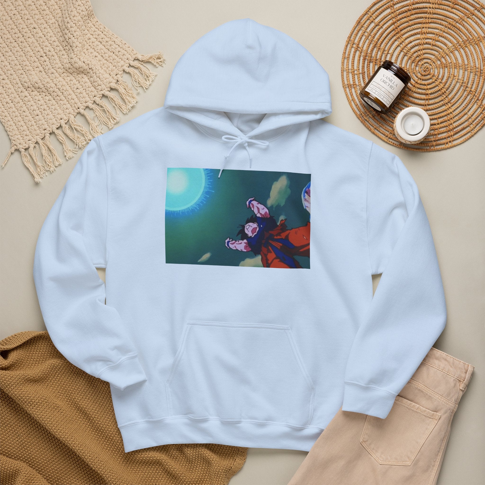 Anime Night Sky Hoodie — Girls Under the Moon Graphic Sweatshirt