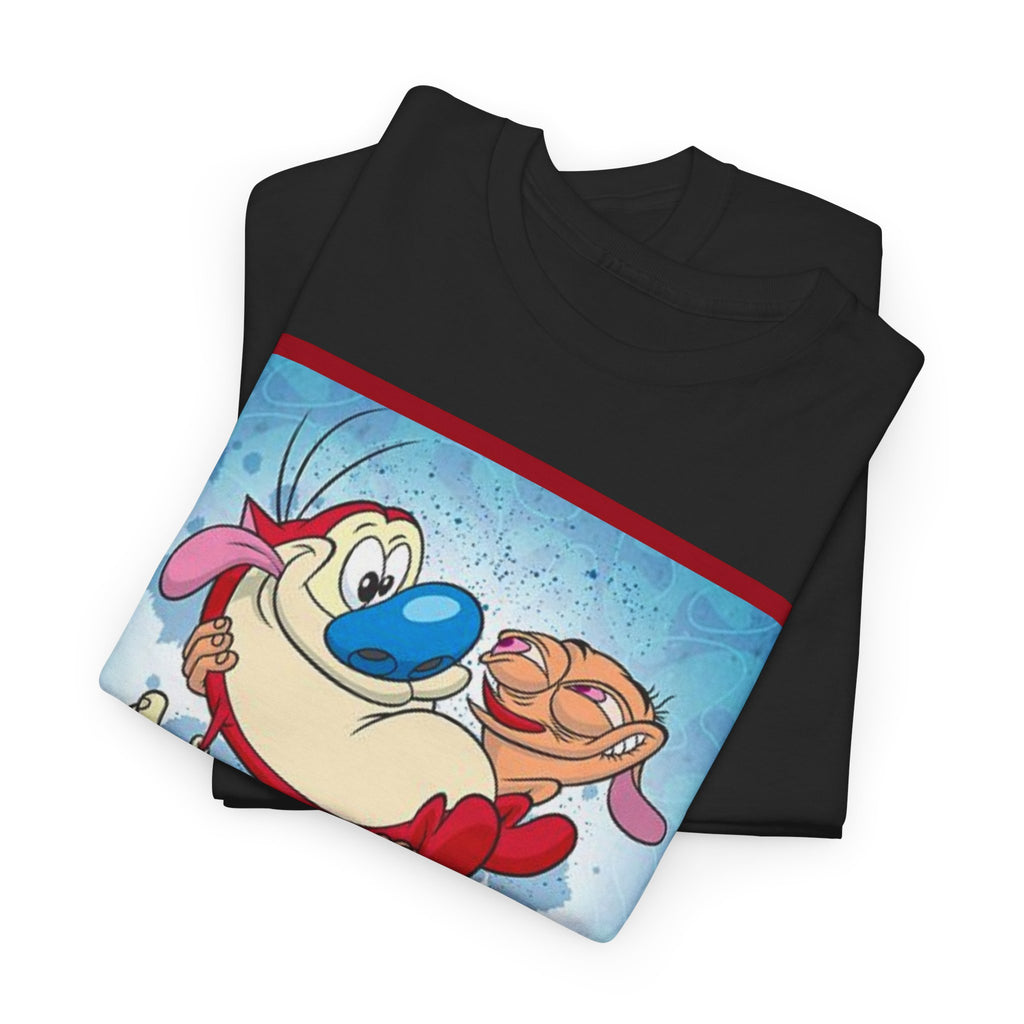 Ren & Stimpy Graphic Tee — Retro Nickelodeon Cartoon T-Shirt