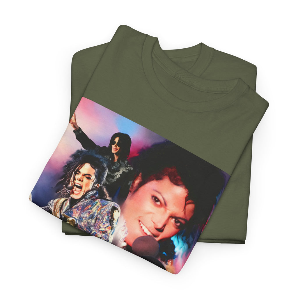 Michael Jackson Tribute Tee — Vintage Pop Collage T-Shirt