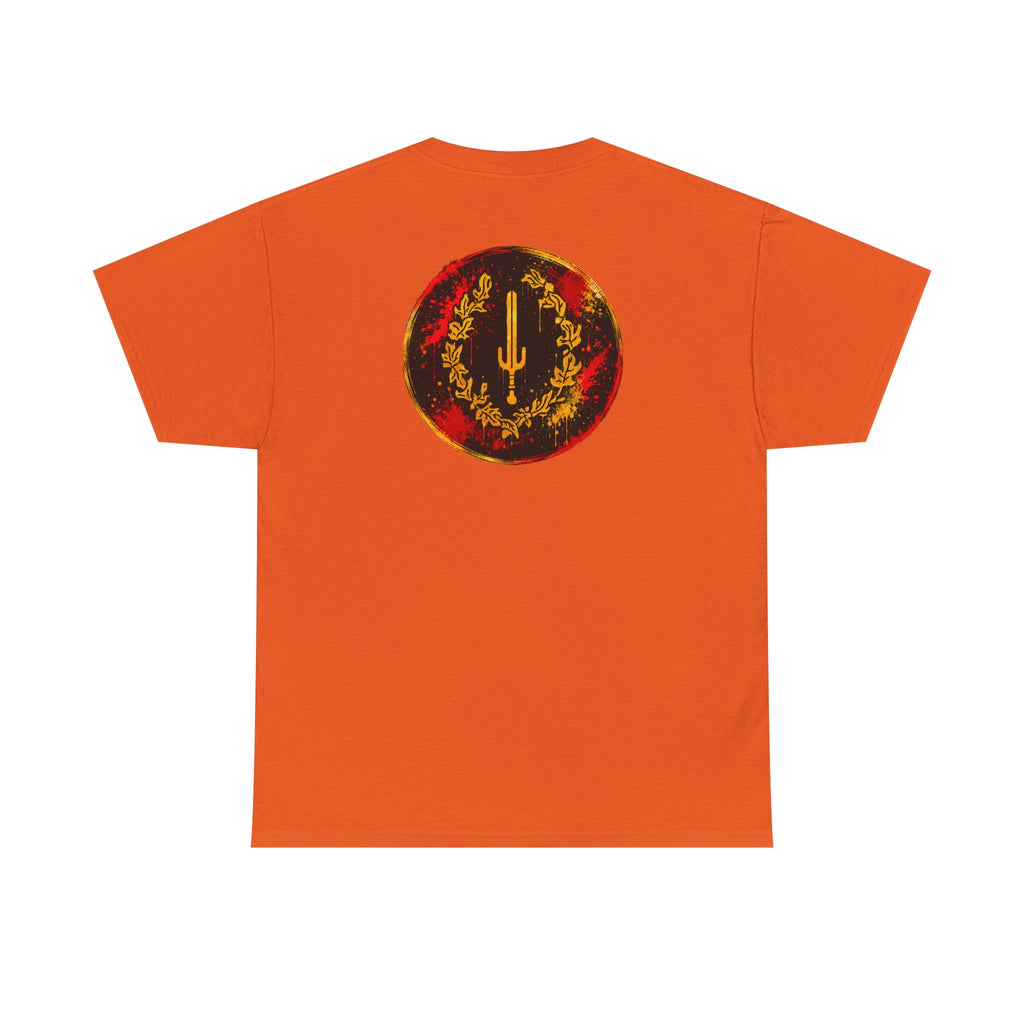 Laurel Trident Tee — Vintage Gold Emblem Graphic T-Shirt